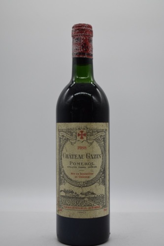 Chateau Gazin Merlot Blend 1988