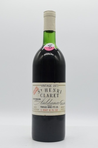 Penfolds St Henri (8) Shiraz 1971