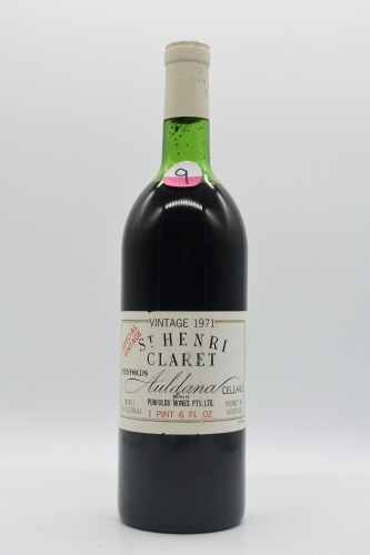 Penfolds St Henri (9) Shiraz 1971