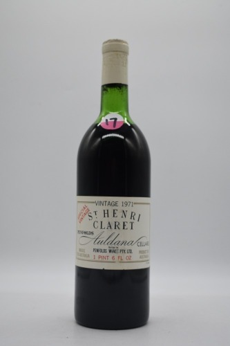 Penfolds St Henri (17) Shiraz 1971