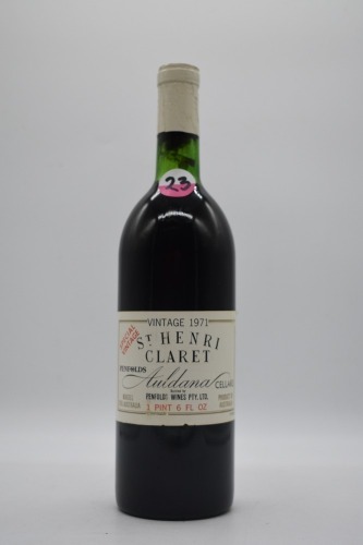 Penfolds St Henri (23) Shiraz 1971