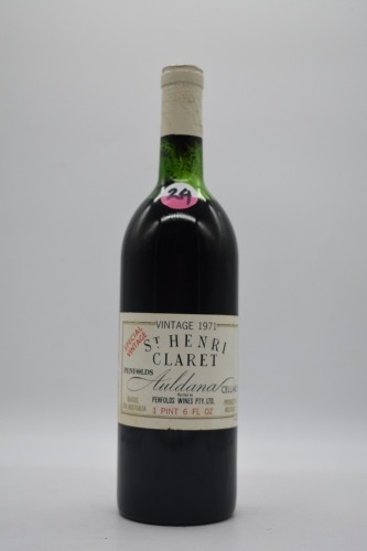 Penfolds St Henri (24) Shiraz 1971