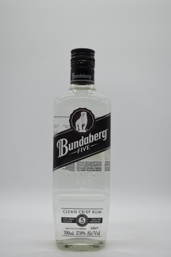 Bundaberg Five Clean & Crisp White Rum 37%