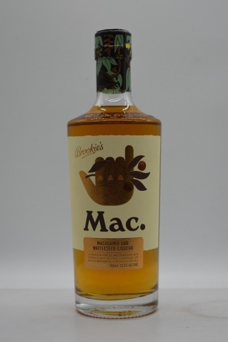 Cape Byron Distillery Brookie's Mac. Macadamia & Wattleseed Liqueur 23% ABV