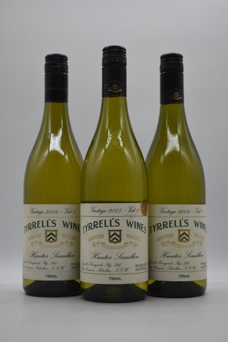 Mixed Three 804 - Tyrrell's Vat 1 Semillon Vertical 2004-2006