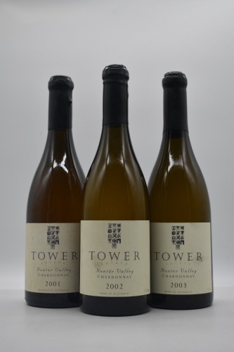 Mixed Three 808 - Tower Estate Hunter Valley Chardonnay Vertical 2001-2003