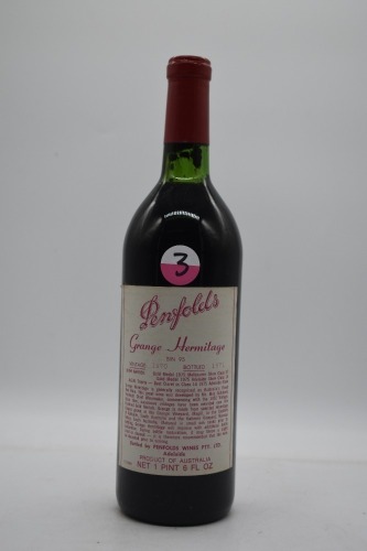 Penfolds Grange (3) Cliniced ?? Shiraz 1970