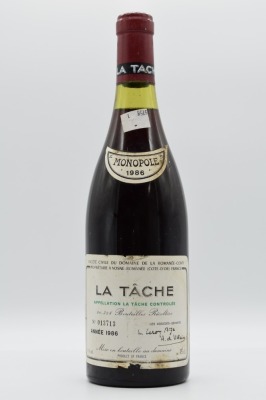 Domaine de la Romanee Conti La Tache Pinot Noir 1986