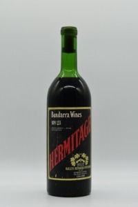 Baileys Bundarra Wines Bin 123 Hermitage Shiraz 1974