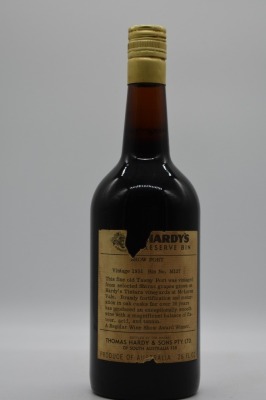 Hardy's Reserve Bin No. M127 Show Fortified McLaren Vale 1951