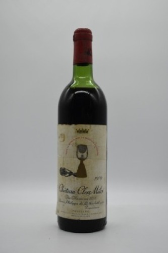 Chateau Clerc Milon Pauillac 5eme Cru Classe 1979