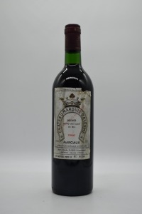 Chateau Marquis d'Alesme Margaux 3eme Cru Classe 1986