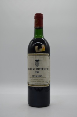 Chateau du Tertre Margaux 5eme Cru Classe 1988