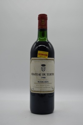 Chateau du Tertre Margaux 5eme Cru Classe 1988