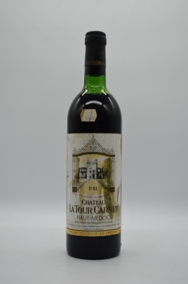 Chateau La Tour Carnet Haut Medoc 4eme Cru Classe 1981