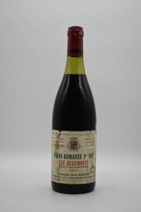 Domaine Jean Grivot Vosne Romanee 1er Cru 'Les Beaumonts' Pinot Noir 1987
