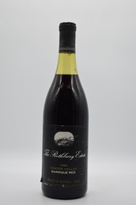 Rothbury Barrique Red Shiraz Blend 1986